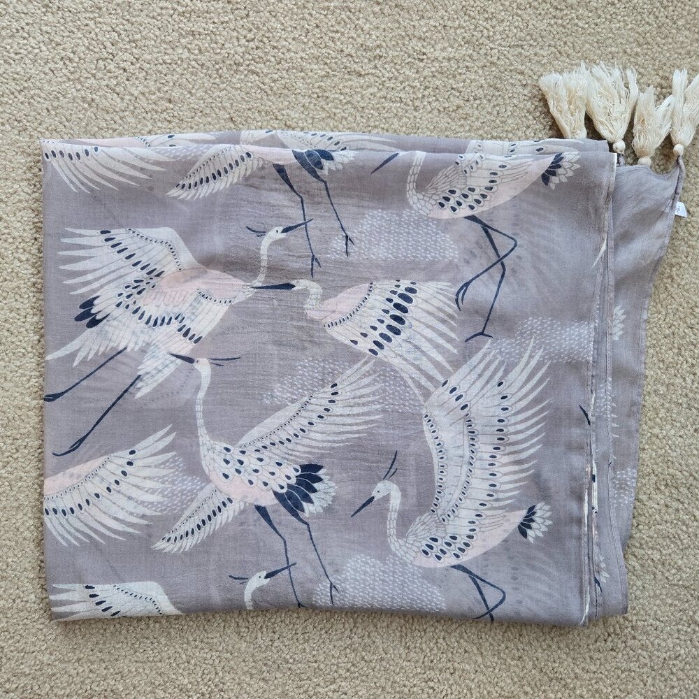 Danica Studios Cotton Crane Scarf - Picture 1 of 5